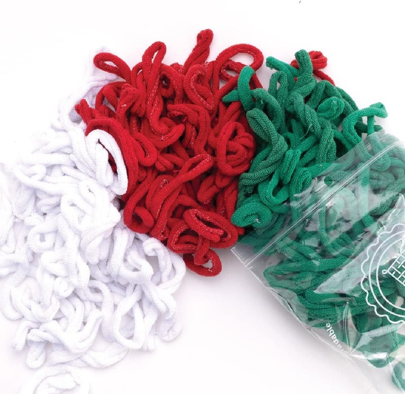 friendly loom | 7” Traditional-Sized Bright Holiday Themed Potholder Weaving Loops | Craft 6 Cotton Potholders - Image 2